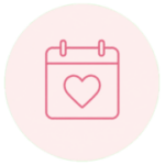 Calendar icon representing planning for pregnancy
